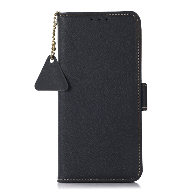 For Xiaomi Redmi K70 Pro Side-Magnetic TJ Genuine Leather RFID Phone Case(Blue) - Xiaomi Cases by PMC Jewellery | Online Shopping South Africa | PMC Jewellery | Buy Now Pay Later Mobicred