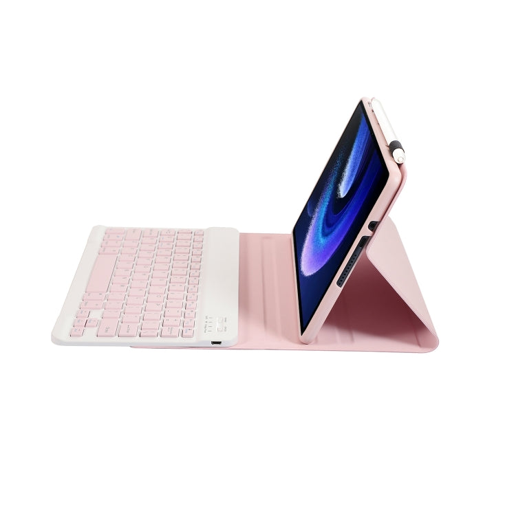 For Xiaomi Pad 6 / Pad 6 Pro A0N7 Lambskin Texture Ultra-thin Bluetooth Keyboard Leather Case(Pink) - Others Keyboard by PMC Jewellery | Online Shopping South Africa | PMC Jewellery