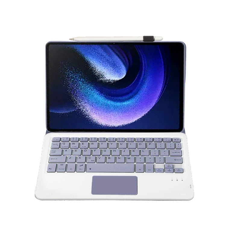 For Xiaomi Pad 6 / Pad 6 Pro A0N7-A Lambskin Texture Ultra-thin Bluetooth Keyboard Leather Case with Touchpad(Purple) - free shipping - PMC TechLife - Order now!