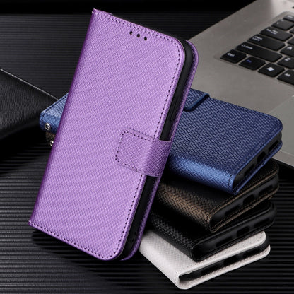 For Doogee X97 / X97 Pro Diamond Texture Leather Phone Case(Purple) - Doogee Cases by PMC Jewellery | Online Shopping South Africa | PMC Jewellery | Buy Now Pay Later Mobicred