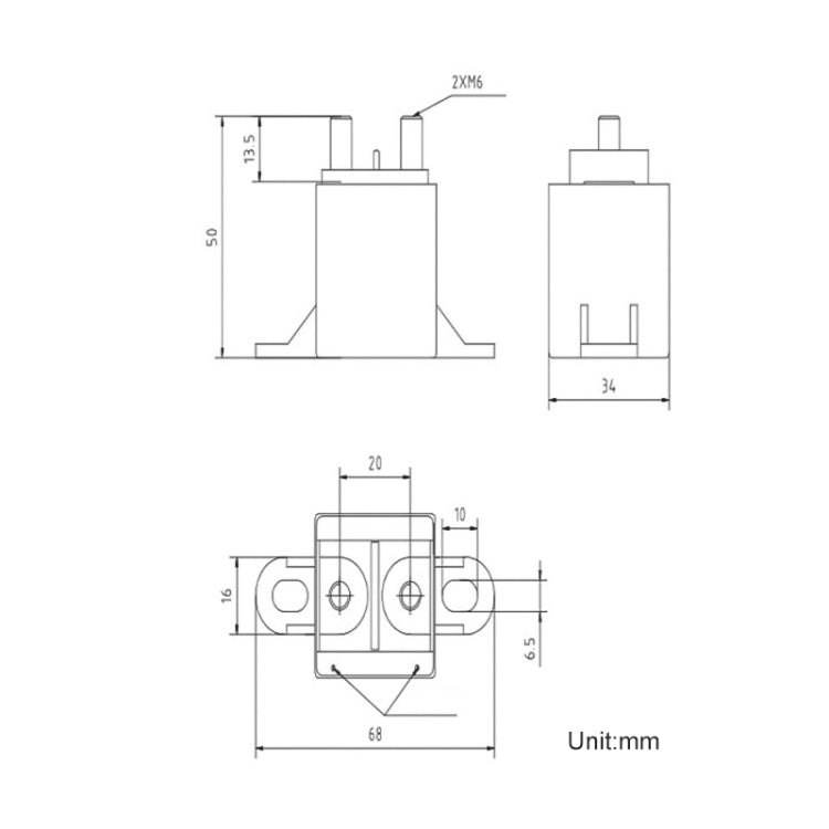 Car New Energy Arc Extinguishing DC 150A Contactor Start Relay, Rated Voltage:12V Startup Type - Relays by PMC Jewellery | Online Shopping South Africa | PMC Jewellery