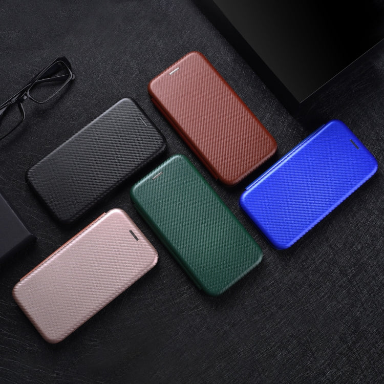 For DOOGEE X97 / X97 Pro Carbon Fiber Texture Flip Leather Phone Case(Pink) - Doogee Cases by PMC TechLife | Online Shopping South Africa | PMC TechLife | Buy Now Pay Later Mobicred