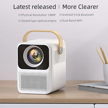 WOWOTO V1 3.97 inch TFT Display 1920x1080 4K 100ANSI RGB LED Smart Projector(EU Plug) - LED Projector by WOWOTO | Online Shopping South Africa | PMC Jewellery | Buy Now Pay Later Mobicred