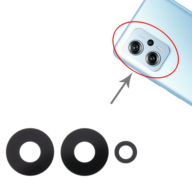 For Xiaomi Redmi Note 11T Pro 10pcs Back Camera Lens - Camera by PMC Jewellery | Online Shopping South Africa | PMC Jewellery