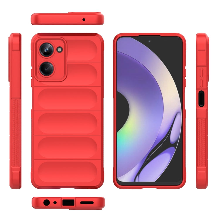 For Realme 10 Pro 5G Magic Shield TPU + Flannel Phone Case(Light Blue) - Realme Cases by PMC TechLife | Online Shopping South Africa | PMC TechLife | Buy Now Pay Later Mobicred