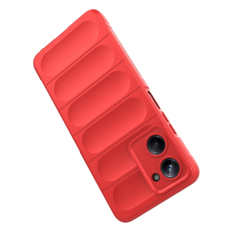 For Realme 10 Pro 5G Magic Shield TPU + Flannel Phone Case(Wine Red) - Realme Cases by PMC Jewellery | Online Shopping South Africa | PMC Jewellery | Buy Now Pay Later Mobicred