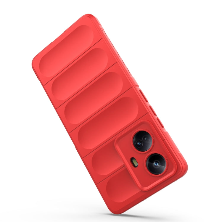 For Realme 10 Pro+ 5G Magic Shield TPU + Flannel Phone Case(Black) - Realme Cases by PMC TechLife | Online Shopping South Africa | PMC TechLife | Buy Now Pay Later Mobicred