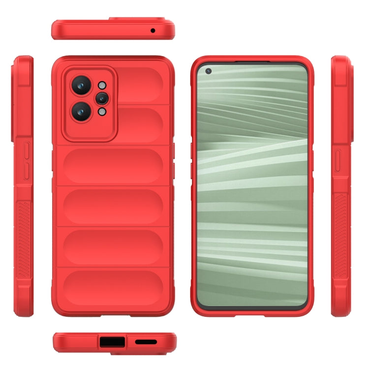 For Realme GT2 Pro Magic Shield TPU + Flannel Phone Case(Red) - Realme Cases by PMC Jewellery | Online Shopping South Africa | PMC Jewellery | Buy Now Pay Later Mobicred