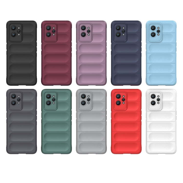 For Realme GT2 Pro Magic Shield TPU + Flannel Phone Case(Dark Green) - Realme Cases by PMC TechLife | Online Shopping South Africa | PMC TechLife | Buy Now Pay Later Mobicred