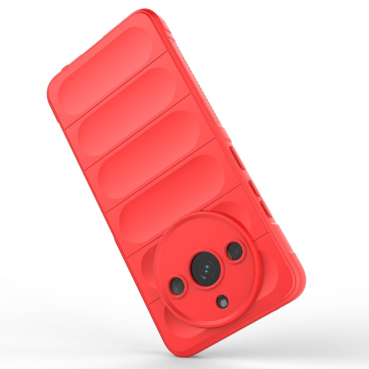 For Realme 11 5G Magic Shield TPU + Flannel Phone Case(Red) - Realme Cases by PMC Jewellery | Online Shopping South Africa | PMC Jewellery | Buy Now Pay Later Mobicred