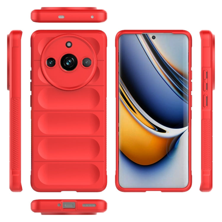 For Realme 11 Pro 5G/11 Pro+ 5G Magic Shield TPU + Flannel Phone Case(Dark Blue) - Realme Cases by PMC TechLife | Online Shopping South Africa | PMC TechLife | Buy Now Pay Later Mobicred