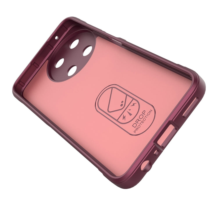 For Realme 11 4G Global Magic Shield TPU + Flannel Phone Case(Dark Green) - Realme Cases by PMC TechLife | Online Shopping South Africa | PMC TechLife | Buy Now Pay Later Mobicred