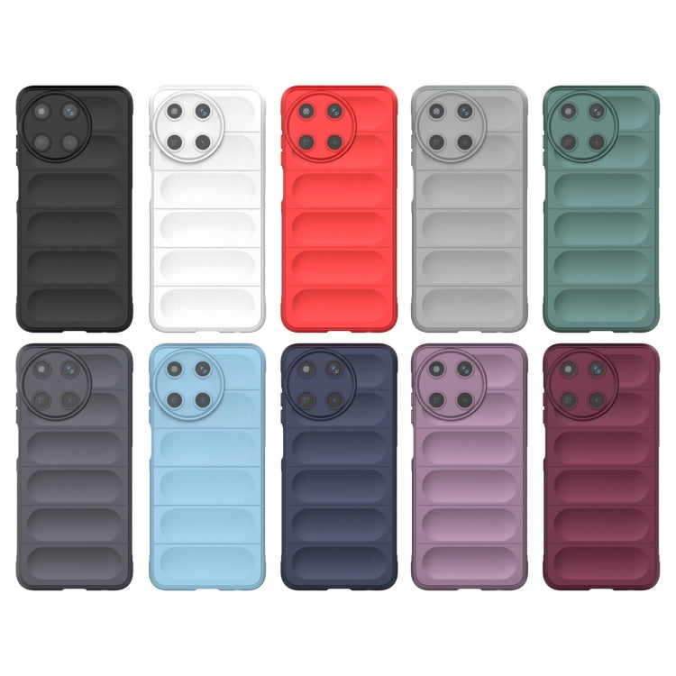 For Realme 11 4G Global Magic Shield TPU + Flannel Phone Case(Dark Blue) - Realme Cases by PMC TechLife | Online Shopping South Africa | PMC TechLife | Buy Now Pay Later Mobicred