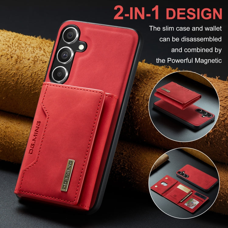 For Samsung Galaxy S24+ 5G DG.MING M2 Series 3-Fold Multi Card Bag + Magnetic Phone Case(Red) - Galaxy S24+ 5G Cases by DG.MING | Online Shopping South Africa | PMC Jewellery | Buy Now Pay Later Mobicred