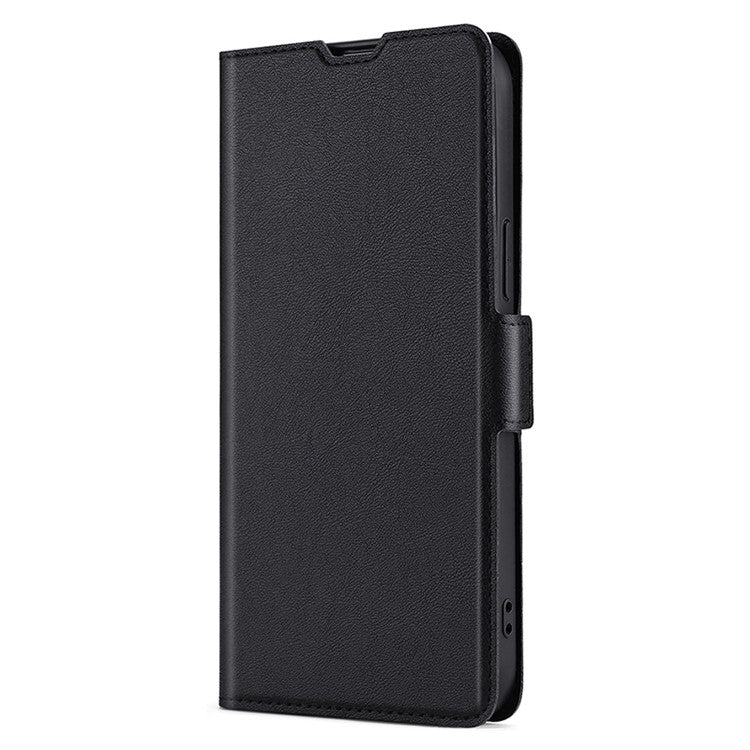 For Huawei Pura 70 Ultra-thin Voltage Side Buckle Horizontal Flip Leather Phone Case(Black) - Huawei Cases by PMC Jewellery | Online Shopping South Africa | PMC Jewellery | Buy Now Pay Later Mobicred