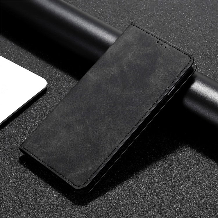 For Huawei Pura 70 Skin Feel Magnetic Leather Phone Case(Black) - Huawei Cases by PMC Jewellery | Online Shopping South Africa | PMC Jewellery | Buy Now Pay Later Mobicred