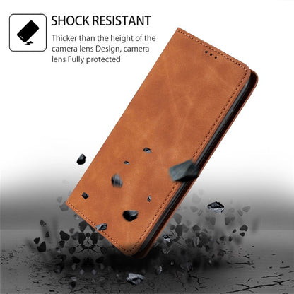 For Huawei Pura 70 Pro / Pro+ Skin Feel Magnetic Leather Phone Case(Light Brown) - Huawei Cases by PMC Jewellery | Online Shopping South Africa | PMC Jewellery | Buy Now Pay Later Mobicred