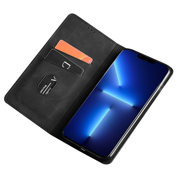 For Nokia G42 5G Skin Feel Magnetic Leather Phone Case(Black) - Nokia Cases by PMC TechLife | Online Shopping South Africa | PMC TechLife