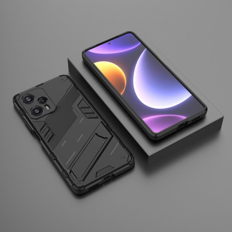 For Xiaomi Redmi Note 12 Turbo 5G Punk Armor 2 in 1 PC + TPU Phone Case(Black) - Xiaomi Cases by PMC TechLife | Online Shopping South Africa | PMC TechLife | Buy Now Pay Later Mobicred
