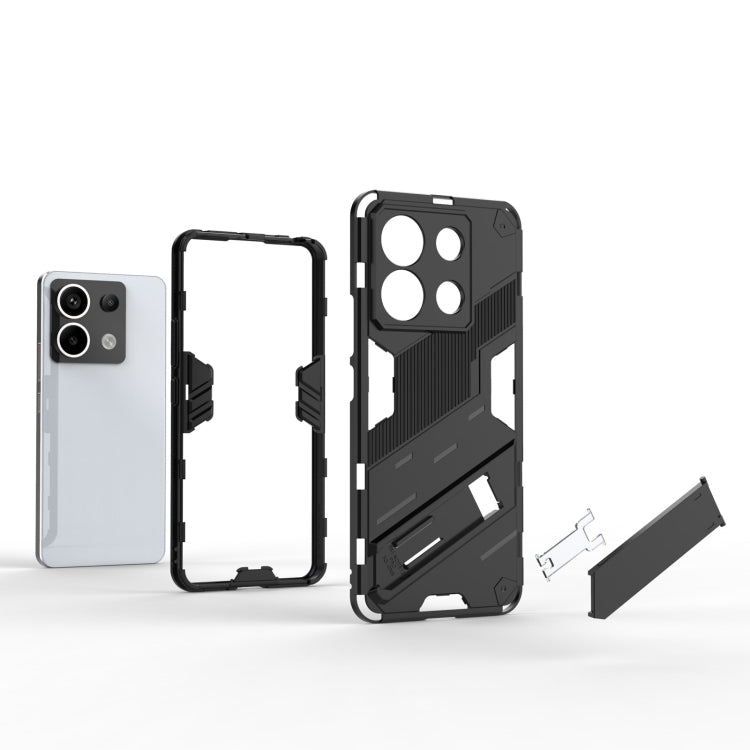 For Xiaomi Redmi Note 13 Pro+ Punk Armor 2 in 1 PC + TPU Phone Case(Red) - Note 13 Pro+ Cases by PMC TechLife | Online Shopping South Africa | PMC TechLife | Buy Now Pay Later Mobicred