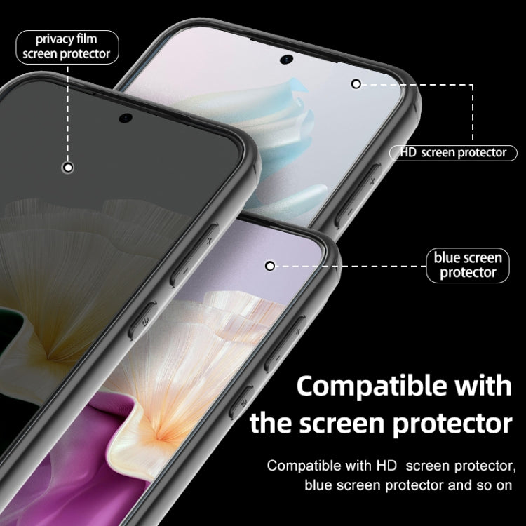 For Huawei Pura 70 Ultra Armor Clear TPU Hard PC Phone Case(Matte Black) - Huawei Cases by PMC Jewellery | Online Shopping South Africa | PMC Jewellery | Buy Now Pay Later Mobicred