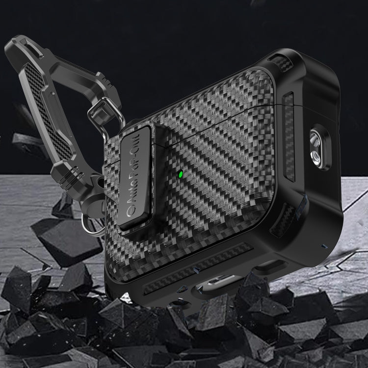 For AirPods 3 Alpha Carbon Fiber Wireless Bluetooth Earphone Protective Case(White) - For AirPods 3 by PMC Jewellery | Online Shopping South Africa | PMC Jewellery | Buy Now Pay Later Mobicred