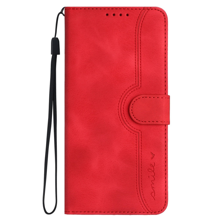 For Xiaomi Redmi A3 Heart Pattern Skin Feel Leather Phone Case(Red) - Xiaomi Cases by PMC TechLife | Online Shopping South Africa | PMC TechLife | Buy Now Pay Later Mobicred
