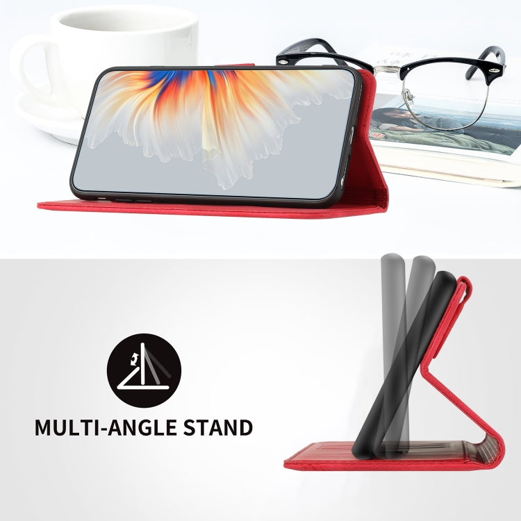 For Xiaomi Redmi A3 Heart Pattern Skin Feel Leather Phone Case(Red) - Xiaomi Cases by PMC TechLife | Online Shopping South Africa | PMC TechLife | Buy Now Pay Later Mobicred