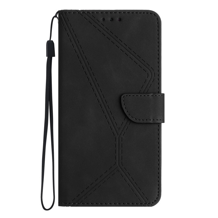 For Motorola Moto E13 4G Stitching Embossed Leather Phone Case(Black) - free shipping - PMC TechLife - Order now!