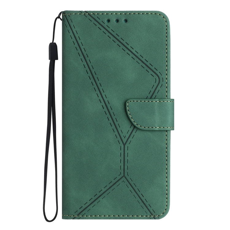 For Motorola Moto G Power 5G 2024 Stitching Embossed Leather Phone Case(Green) - Motorola Cases by PMC Jewellery | Online Shopping South Africa | PMC Jewellery | Buy Now Pay Later Mobicred