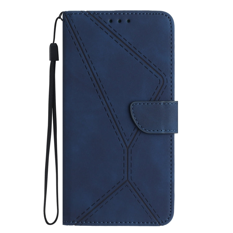 For Motorola Moto G Play 5G 2024 Stitching Embossed Leather Phone Case(Blue) - Motorola Cases by PMC Jewellery | Online Shopping South Africa | PMC Jewellery | Buy Now Pay Later Mobicred