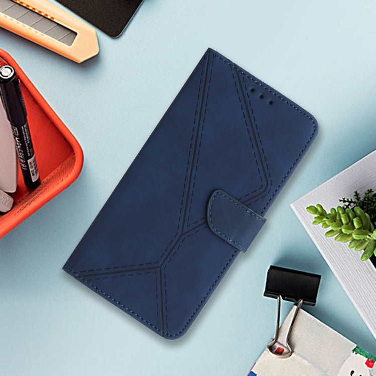 For Motorola Moto E14 Stitching Embossed Leather Phone Case(Blue) - free shipping - PMC TechLife - Order now!