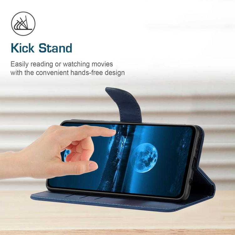 For Motorola Moto E14 Stitching Embossed Leather Phone Case(Blue) - free shipping - PMC TechLife - Order now!