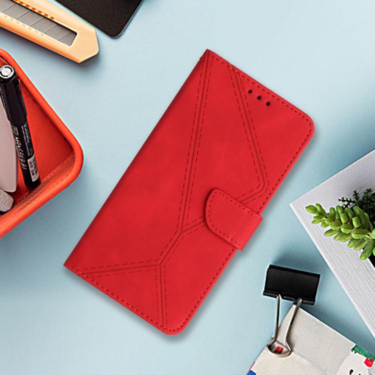 For Motorola Moto G86 5G Stitching Embossed Leather Phone Case(Red) - free shipping - PMC TechLife - Order now!