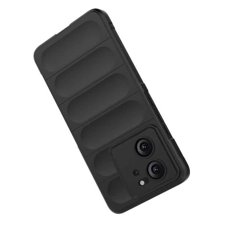 For Xiaomi Redmi K60 Ultra Magic Shield TPU + Flannel Phone Case(Dark Grey) - Redmi K60 Ultra Cases by PMC TechLife | Online Shopping South Africa | PMC TechLife | Buy Now Pay Later Mobicred