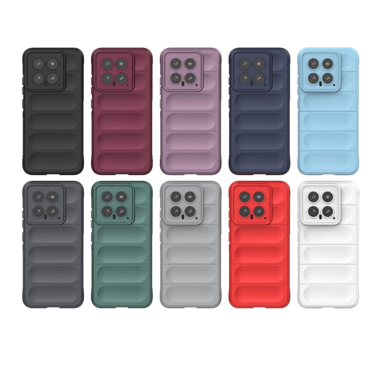 For Xiaomi 14 5G Magic Shield TPU + Flannel Phone Case(Dark Blue) - 14 Cases by PMC TechLife | Online Shopping South Africa | PMC TechLife | Buy Now Pay Later Mobicred
