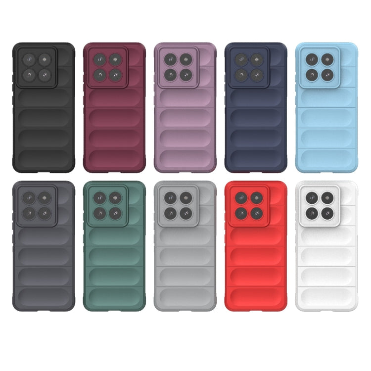 For Xiaomi 14 Pro 5G Magic Shield TPU + Flannel Phone Case(Dark Blue) - 14 Pro Cases by PMC TechLife | Online Shopping South Africa | PMC TechLife | Buy Now Pay Later Mobicred