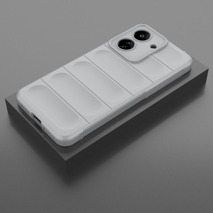 For Xiaomi Redmi 13C 4G Global Magic Shield TPU + Flannel Phone Case(Grey) - free shipping - PMC TechLife - Order now!
