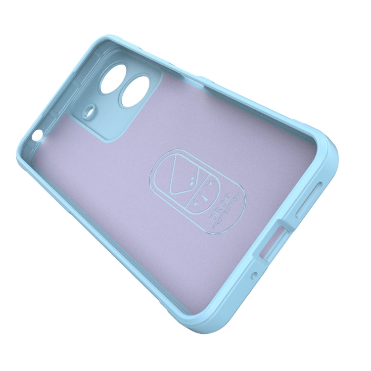 For Xiaomi Redmi 13C 4G Global Magic Shield TPU + Flannel Phone Case(White) - 13C Cases by PMC TechLife | Online Shopping South Africa | PMC TechLife | Buy Now Pay Later Mobicred