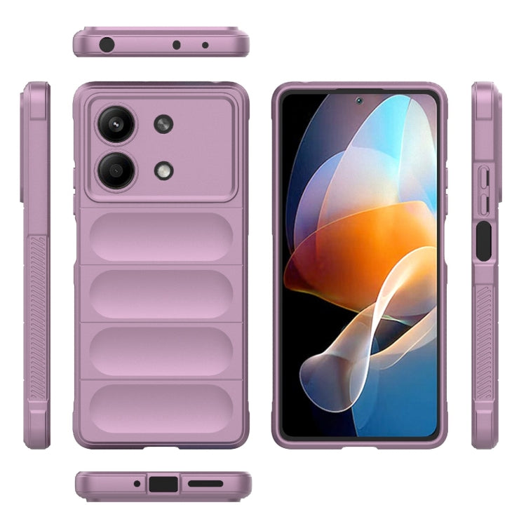 For Xiaomi Redmi Note 13R Pro 5G Magic Shield TPU + Flannel Phone Case(Purple) - Xiaomi Cases by PMC TechLife | Online Shopping South Africa | PMC TechLife | Buy Now Pay Later Mobicred