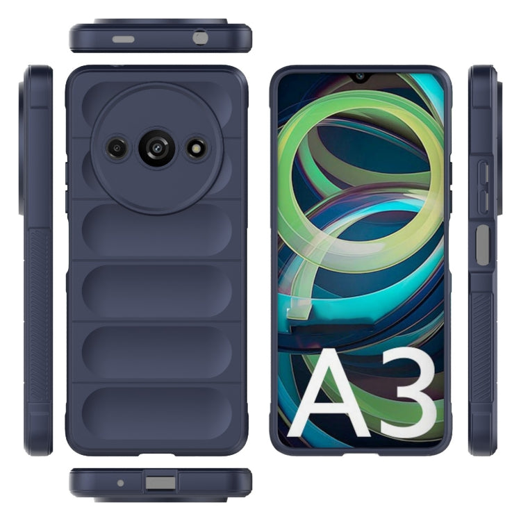 For Xiaomi Redmi A3 4G Global Magic Shield TPU + Flannel Phone Case(Dark Blue) - Xiaomi Cases by PMC TechLife | Online Shopping South Africa | PMC TechLife | Buy Now Pay Later Mobicred