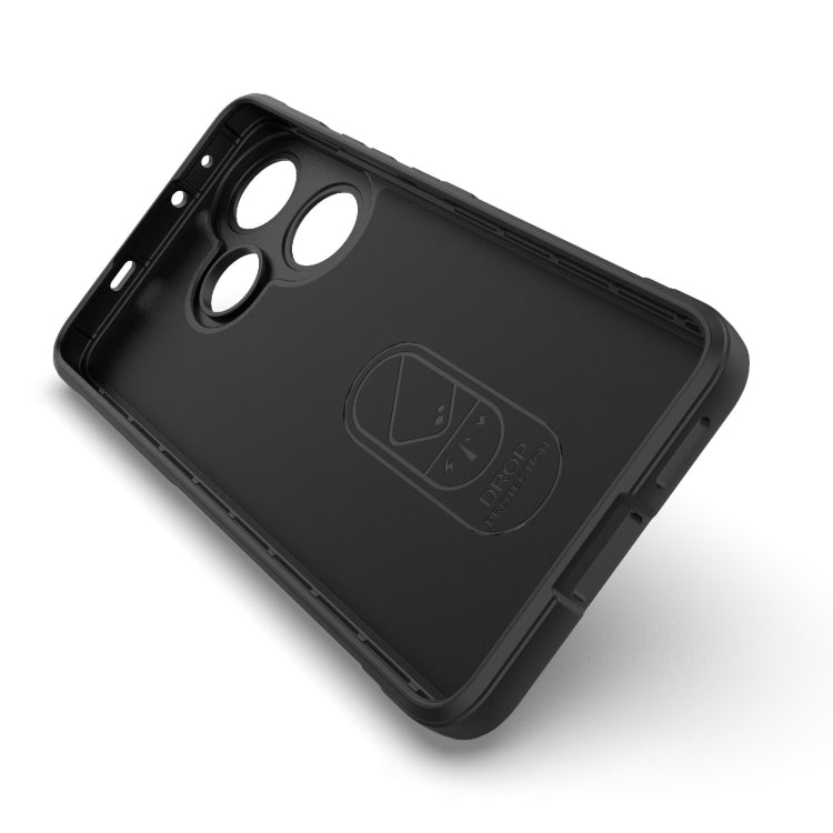For Xiaomi Redmi Turbo 3 5G Magic Shield TPU + Flannel Phone Case(Dark Blue) - Xiaomi Cases by PMC TechLife | Online Shopping South Africa | PMC TechLife | Buy Now Pay Later Mobicred