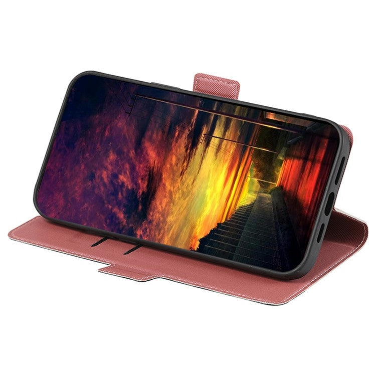 For Huawei nova 12i 4G Twill Texture Side Button Leather Phone Case(Pink) - free shipping - PMC TechLife - Order now!