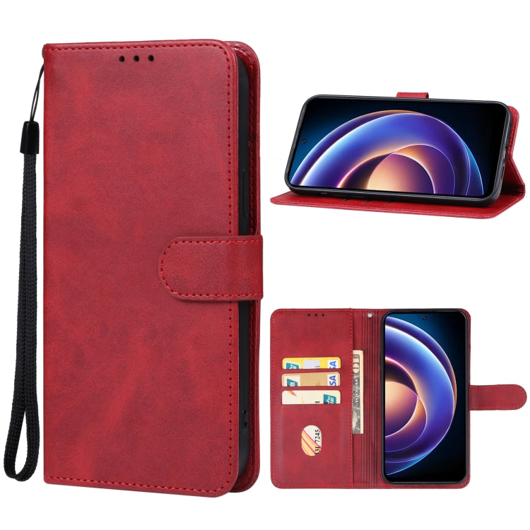 For Xiaomi Redmi 12 5G Leather Phone Case(Red) - Xiaomi Cases by PMC Jewellery | Online Shopping South Africa | PMC Jewellery | Buy Now Pay Later Mobicred