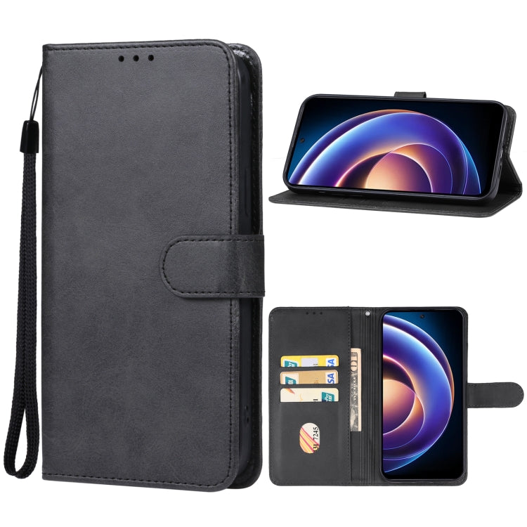 For Xiaomi Redmi 12 5G Leather Phone Case(Black) - Xiaomi Cases by PMC Jewellery | Online Shopping South Africa | PMC Jewellery | Buy Now Pay Later Mobicred