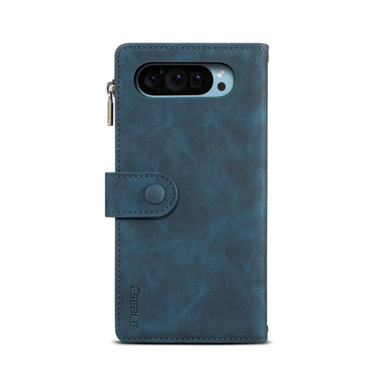 For Google Pixel 9 / 9 Pro ESEBLE Retro Frosted RFID Flip Leather Phone Case(Dark Green) - free shipping - PMC Jewellery - Order now!