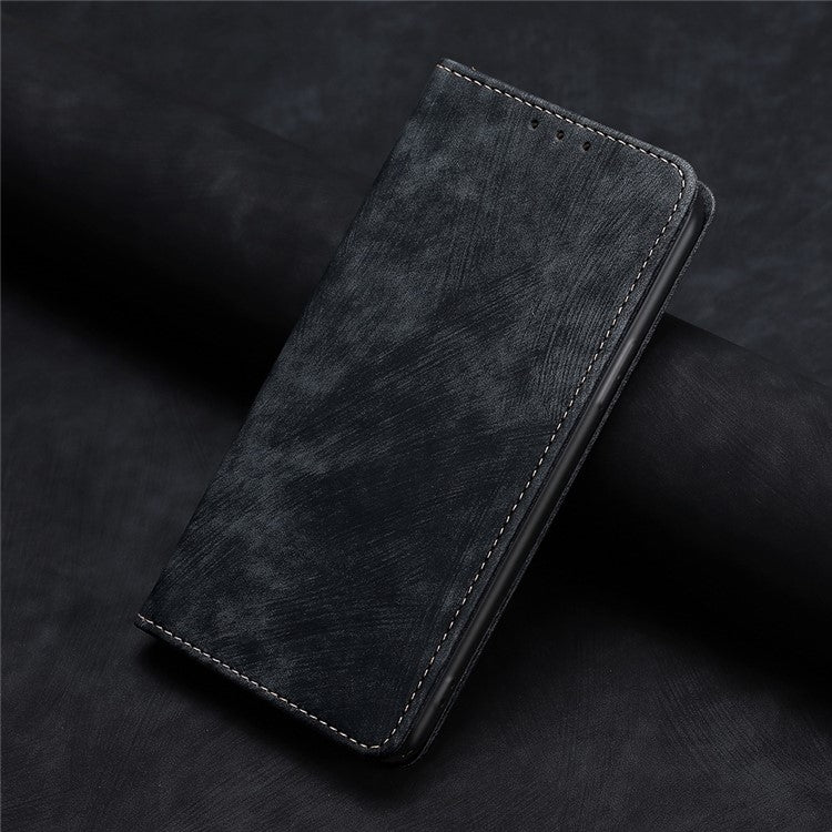 For Huawei Pura 70 Ultra RFID Anti-theft Brush Magnetic Leather Phone Case(Black) - Huawei Cases by PMC Jewellery | Online Shopping South Africa | PMC Jewellery | Buy Now Pay Later Mobicred