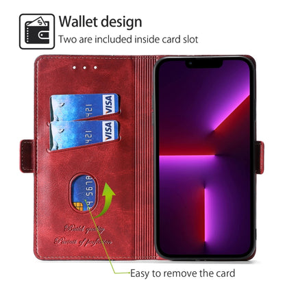 For Huawei Pura 70 Pro / 70 Pro+ 5G Contrast Color Side Buckle Leather Phone Case(Red + Black) - Huawei Cases by PMC Jewellery | Online Shopping South Africa | PMC Jewellery | Buy Now Pay Later Mobicred