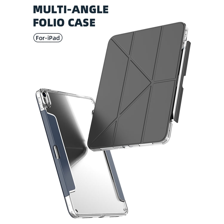 For iPad  Air 2022 / 2020 10.9 Mutural Deformation Stand Smart Leather Tablet Case(Grey) - free shipping - PMc TechLife - Order now!
