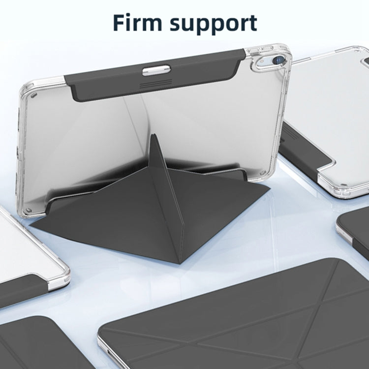 For iPad  Air 2022 / 2020 10.9 Mutural Deformation Stand Smart Leather Tablet Case(Grey) - free shipping - PMc TechLife - Order now!